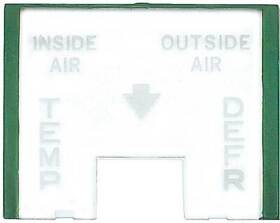 Cx1105 1955-59 Chevrolet Truck Deluxe Heater Control Lens
