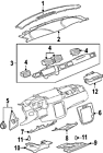 20914081 Genuine Oem Trim Chevrolet Plate
