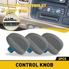 Ktxn-silverado-95-98-3pc 3pcs Heater A C Control Knob For 1995-1998 Chevy Silverado 1500 2500 3500 Oxilam