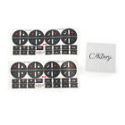 732040876993 Mallofusa Ac Dash Button Repair Kit Decal Stickers