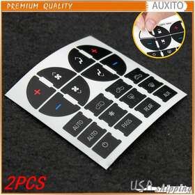 Auxito 788384463597 Pair For Gm Chevrolet Climate Control Button Repair Decals Tahoe Yukon Durable