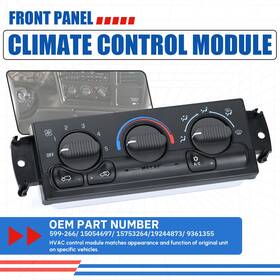 599-266 Carlor Kg34 Ac Heater Climate Control Module For 1999-2002 Chevy Silverado 1500 2500