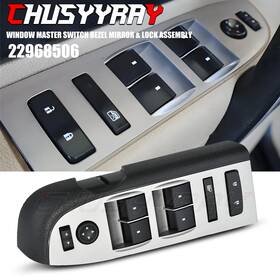 55057079aa Chusyyrauy Master Power Window Switch With Black Bezel For 2010-2013 Chevrolet Silverado Gm