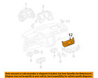 20921711 Cluster 12-13 Avalanche Chevrolet Gm Switches-heater Control Oem