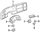 21997352 Dash Oem Gmcchevroletcadillac Unit Control Genuine