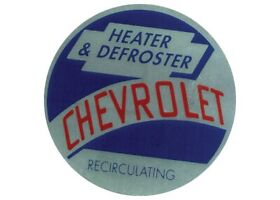 Dch054r Brothers Trucks Heater Decal Recirculation Chevy