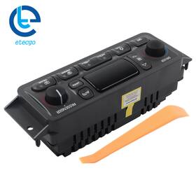 Etecgo 1253155 For Chevrolet Corvette 1997-2004 A/c Climate Control Module Panel Black