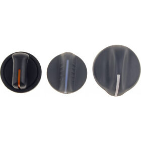 Hlx-dor76853-cl360a54 For Chevy K1500 K2500 Suburban 1992 1993 1994 Hvac Knob Gray Plastic