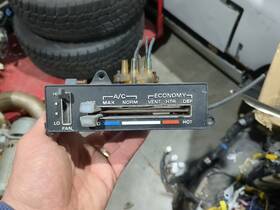 344892 General Motors 1977 78 79 Corvette Heater A/c Climate Control Panel C3 Air Conditioning Chevy