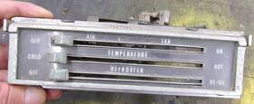7291206 General Motors Used 1965 1966 Chevy Impala Biscayne Belair Heater Non A/c Control Panel