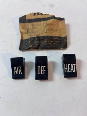 Gm 3816616 Nos Chevrolet 1960 1961 1962 1963 Truck Heater Control Knob Set