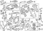 Gm20897782 20897782 Gm Chevy Volt Oem Evaporator Heater Actuator Gears Cover Assy 16