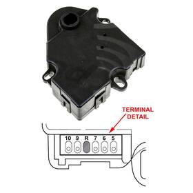 1712062 Gpd For Chevy Silverado 1500 99-03 Hvac Heater Blend Door Actuator