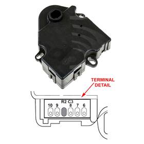 1712065 Gpd For Chevy Silverado 3500 Hd 2007-2013 Hvac Heater Blend Door Actuator