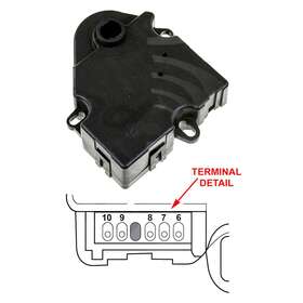 1712070 Gpd For Chevy Silverado 1500 03-14 Hvac Heater Blend Door Actuator