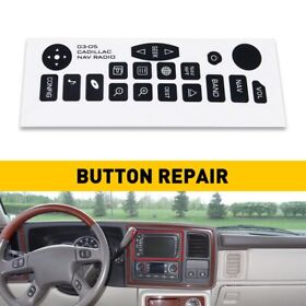 Wwd-ant-79983 Navigation Radio Button Sticker For 2003-06 Chevy Avalanche And Suburban 1500 2500