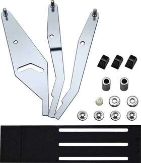 Ap7125b Old Air Products 1967-68 Chevrolet Truck Without Ac - Heater Control Panel Lever Set -black