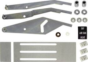 Ap7125c Old Air Products 1967-72 Chevrolet Truck Without Ac - Heater Control Panel Lever Set Chrome