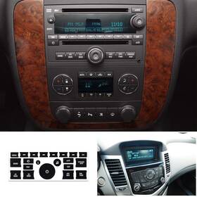 Ljw-ksl-45998 Oxilam For 2007-2012 Chevrolet Silverado Climate Control Button Sticker Knob