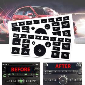 Wwd-tzd-45551 Oxilam Radio Stereo Worn Peeling Control Button Decal Stickers For Chevy 1500/2500/3500