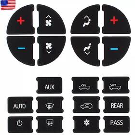 Topgearsltd 710414914519 Ac Dash Button Repair Kit Decal Stickers For 13 Chevrolet Traverse