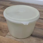 Vintage Tupperware Millionaire Line 1954 Clear Round Container Seal 227-5 264-17. Fixed Price $11.89.