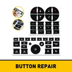 Dash Button Repair Kit Decal Stickers For Chevrolet Gmc Black Replacement New. Fixed Price $9.99.