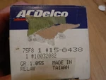 Acdelco 15-8438 Engine Cooling Fan Motor Relay. Fixed Price $15.00.