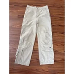 Calvin Klein Womens Khaki Tan Cargo Pants Wide Leg Utility Vintage Sz 7 Junior. Fixed Price $80.00.