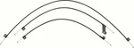 Camaro 69-74 Nova Ventura Apollo Heater Control Cable Set W/out Ac 3 Pc. Fixed Price $58.35.