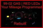 99-02 Gmt 800 Red Led Gauges Cluster 16264095 Speedo Mileage Programmed Oem. Fixed Price $134.99.