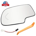 Mirror Glass Heated Turn Signal Driver Side Lh For 2003-2007 Chevy Gmc Cadillac. Fixed Price $28.04.