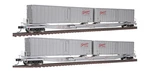 Walthers Gold Flexi-van Flat Car 2-PACK Seaboard Air Line #2 & #3 HO923. Fixed Price $93.38.