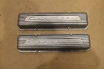 1959- 1967 Corvette Aluminum 7-FIN Valve Covers Straight Hole Pattern Gm 3767493. Fixed Price $250.00.