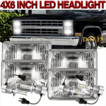4PC 4X6" Led Headlights Hi/lo For Chevrolet C10 C20 C30 K10 K20 1980-1986 Pickup. Fixed Price $58.43.