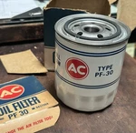 Nos Gm PF30 White Embossed Oil Filter Olds 442 W30 Pontiac Gto Tri Power Cadi. Fixed Price $349.99.