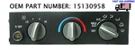 96-05 Oem Chevy Gmc Climate Control Temp Astro Express Safari Savana A/c. Fixed Price $79.99.