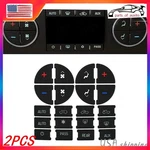 2SET For Gmc Buick Chevrolet Tahoe Climate Control Dash Button Decals Black. Fixed Price $11.39.