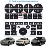 2 Sheets Ac Control Radio Dash Button Repair Kit Sticker For Chevy Gmc Decals. Fixed Price $6.68.