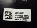 2014 Chevy Malibu Control PANEL,23169488. Fixed Price $60.00.